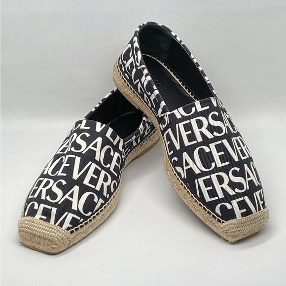 Versace Repeat Logo Espadrilles size 45/us size 12 - Picture 1 of 12